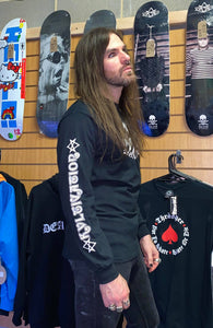 Kvltivation Skate Store - Skateboarding Owes You Nothing Long sleeve Shirt Black