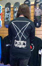 Load image into Gallery viewer, Kvltivation Skate Store - Skateboarding Owes You Nothing Long sleeve Shirt Black