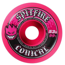 Load image into Gallery viewer, Spitfire Wheels - 99du Formula Four 53mm Conical Pink