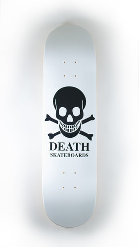 Death Skateboards - White O.G. Skull Deck 8.25