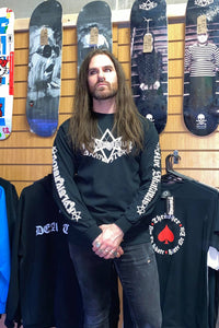 Kvltivation Skate Store - Skateboarding Owes You Nothing Long sleeve Shirt Black