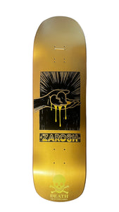 Death Skateboards - Zarosh 9” Shaped Deck Yellow Skull