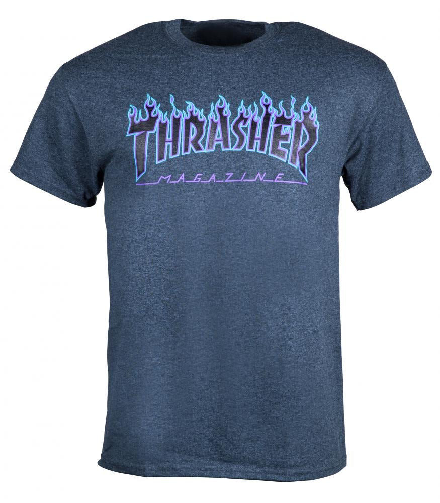 Thrasher Mag - Flames Heather T shirt